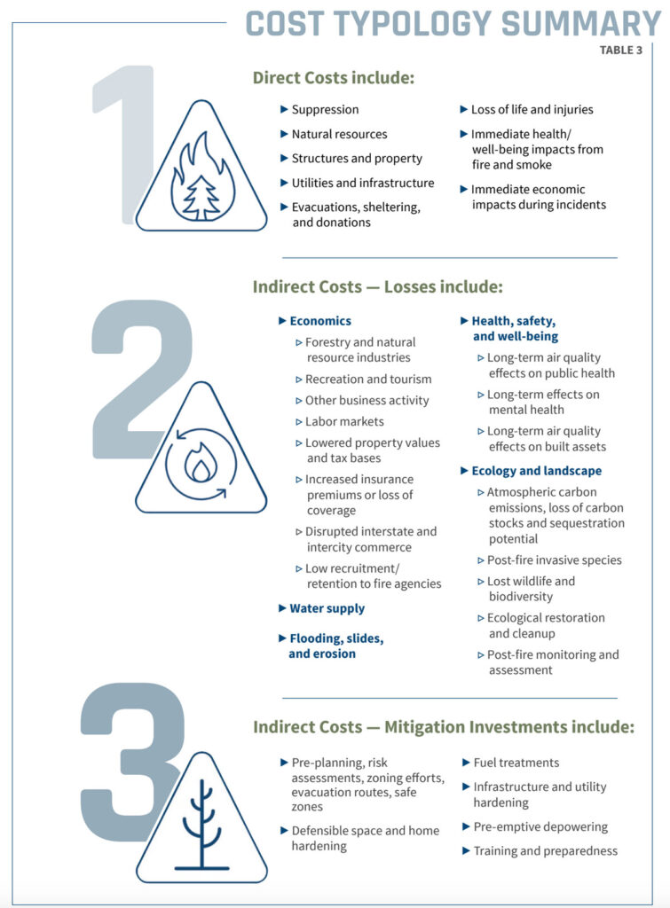 Wildfire Costs Typology