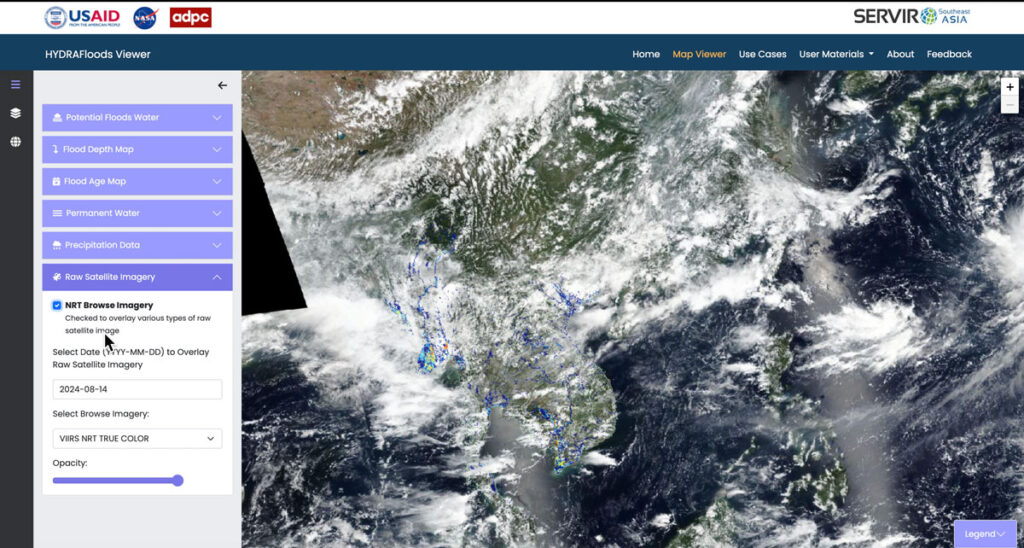 HYDRAFloods Application